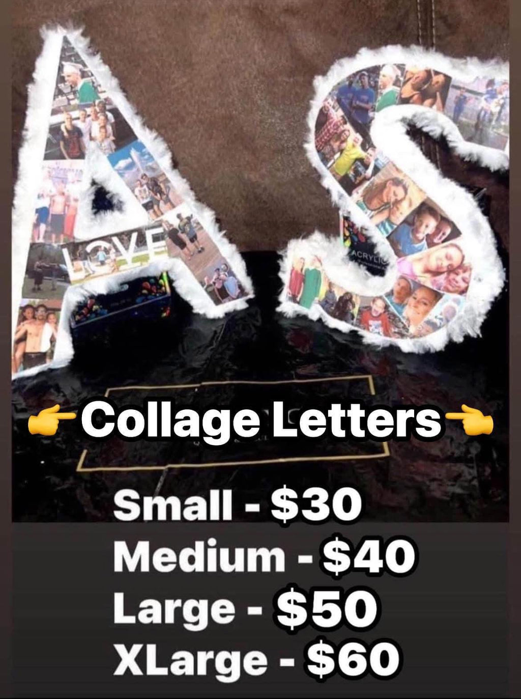 Personalized Photo Collage Letters