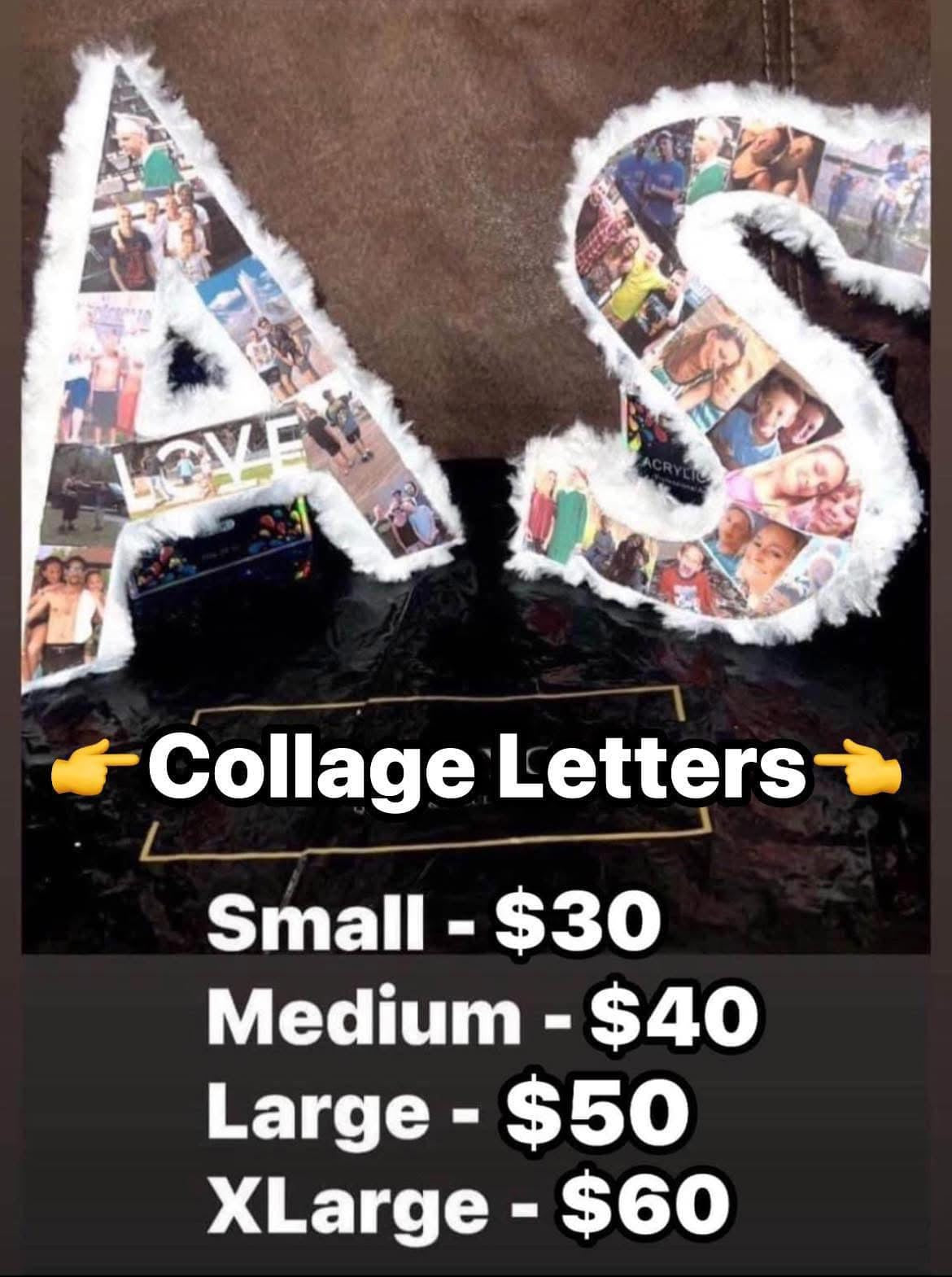 Personalized Photo Collage Letters