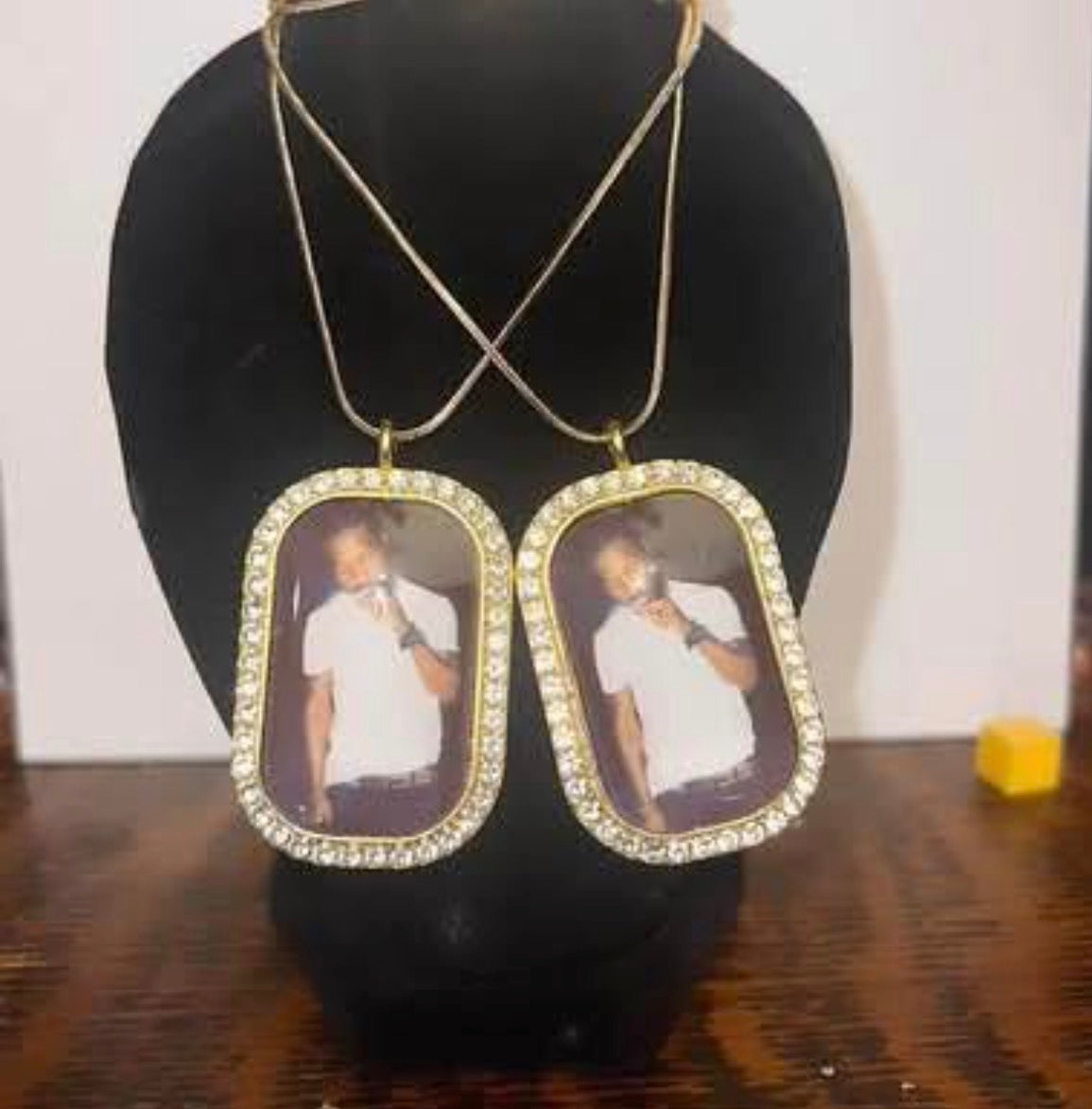 Custom Rectangle Photo Necklace