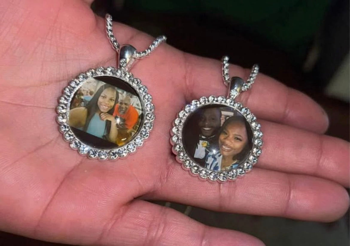 Custom Circle Photo Necklace