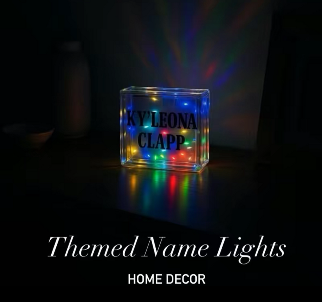 Custom Glass Name Light