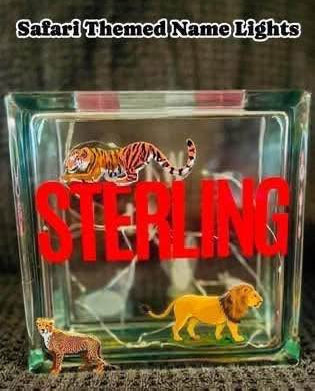 Custom Glass Name Light