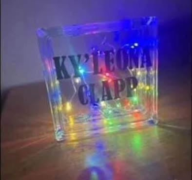 Custom Glass Name Light